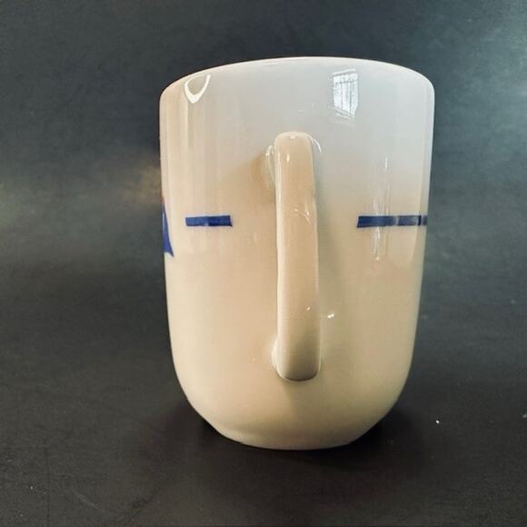 Porsgrund Porcelain Norway 65, Mini Expresso Coffee Cup/Mug White Nautical Flag - Picture 2 of 16